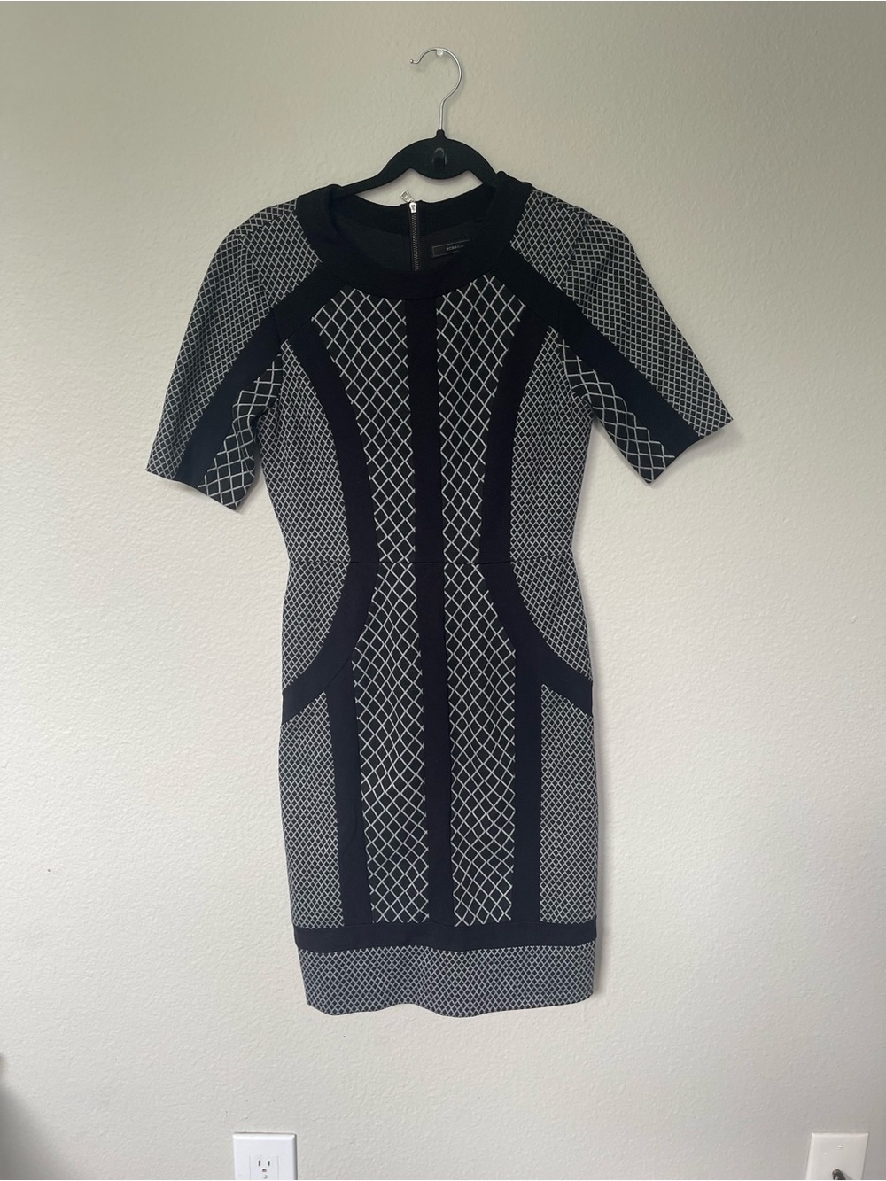 BCBG maxazria black combo camellia size S